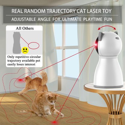 Petiepaw Katzenspielzeug, Mit Echter Zufälliger Trajektorie, Bewegungsaktiviertes Wiederaufladbares Automatisches Katzen Laser Spielzeug, Interaktives Katzenspielzeug für Katzen/Kätzchen/Hunde