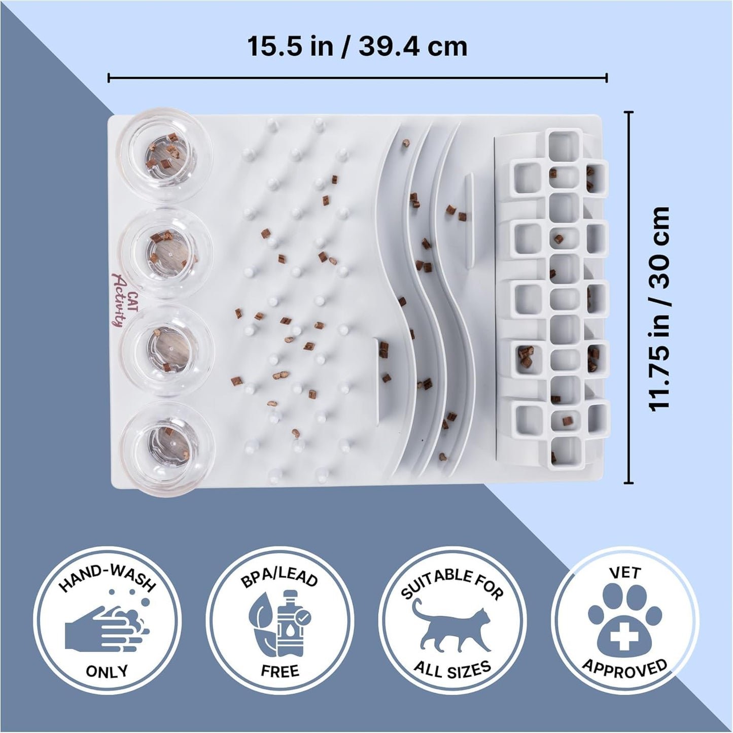 TRIXIE Katzenspielzeug Cat Activity Fun Board, Intelligenzspielzeug für Katzen